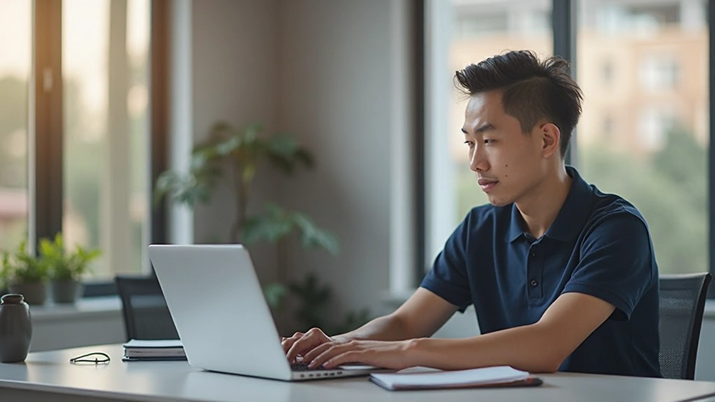 Предприниматель работает за столом в офисе, планируя стратегию развития бизнеса