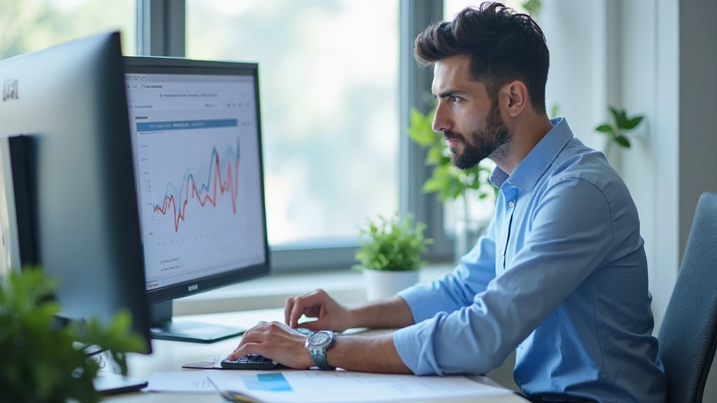 Профессиональное изображение с графиками и диаграммами показателей эффективности рекламных кампаний на столе